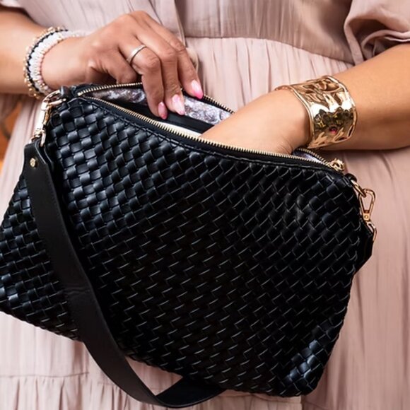 Gray Haus x Jilly Box - Soho Woven Bag - Black - Picture 3 of 4